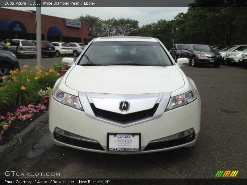 White Diamond Pearl / Ebony 2009 Acura TL 3.5