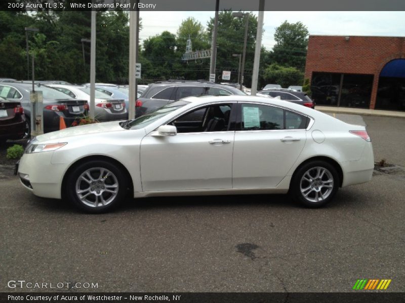 White Diamond Pearl / Ebony 2009 Acura TL 3.5