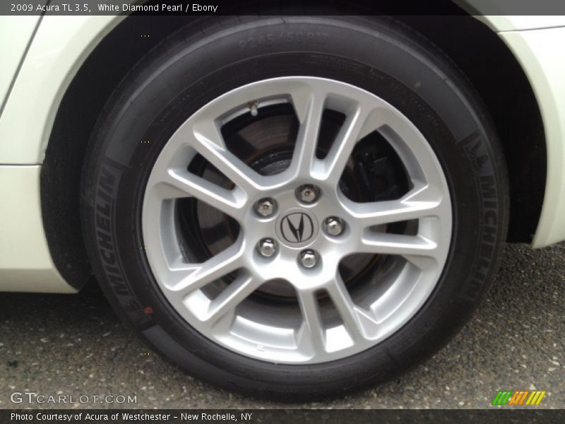 White Diamond Pearl / Ebony 2009 Acura TL 3.5