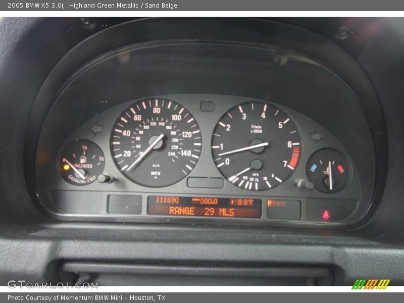 Highland Green Metallic / Sand Beige 2005 BMW X5 3.0i