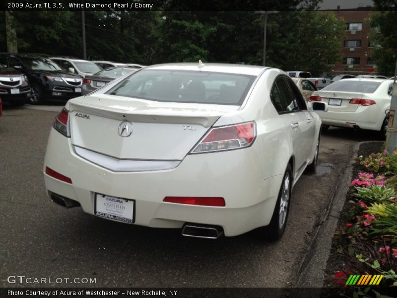 White Diamond Pearl / Ebony 2009 Acura TL 3.5