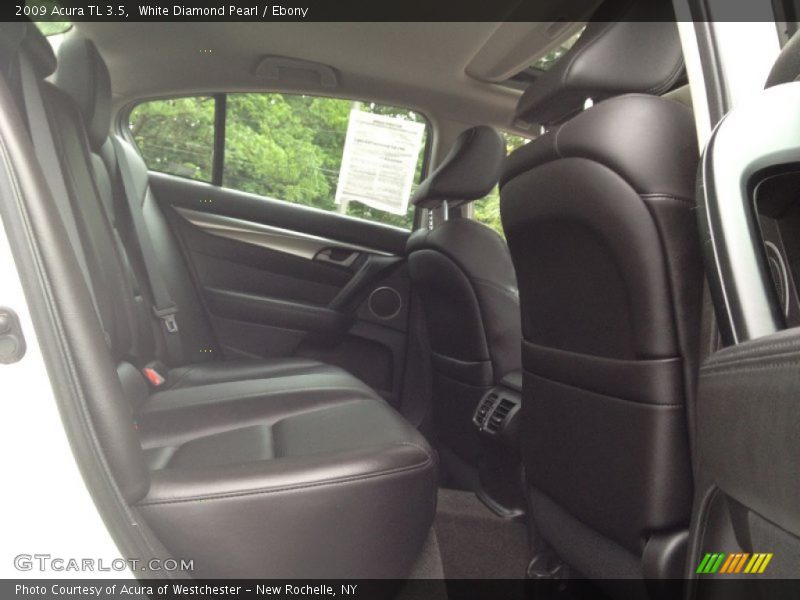 White Diamond Pearl / Ebony 2009 Acura TL 3.5