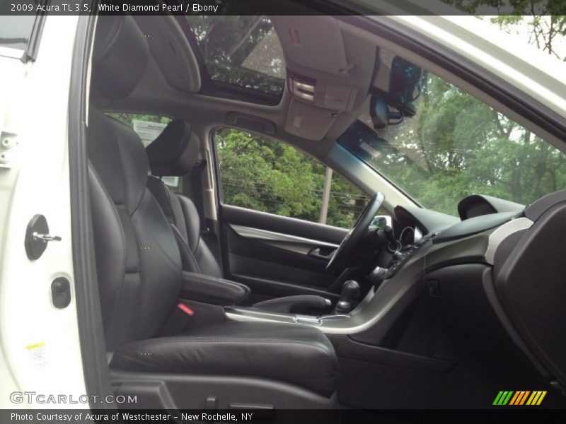 White Diamond Pearl / Ebony 2009 Acura TL 3.5
