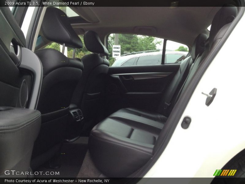 White Diamond Pearl / Ebony 2009 Acura TL 3.5