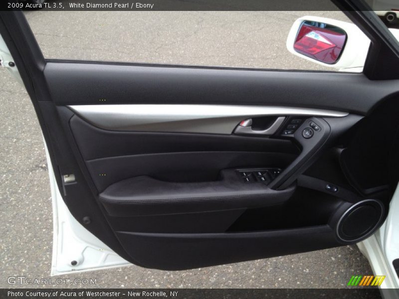 White Diamond Pearl / Ebony 2009 Acura TL 3.5