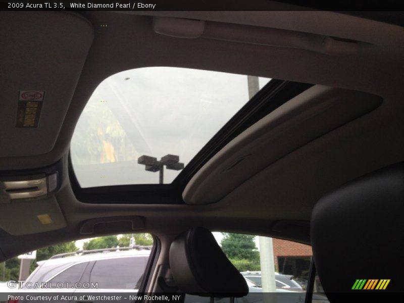 White Diamond Pearl / Ebony 2009 Acura TL 3.5