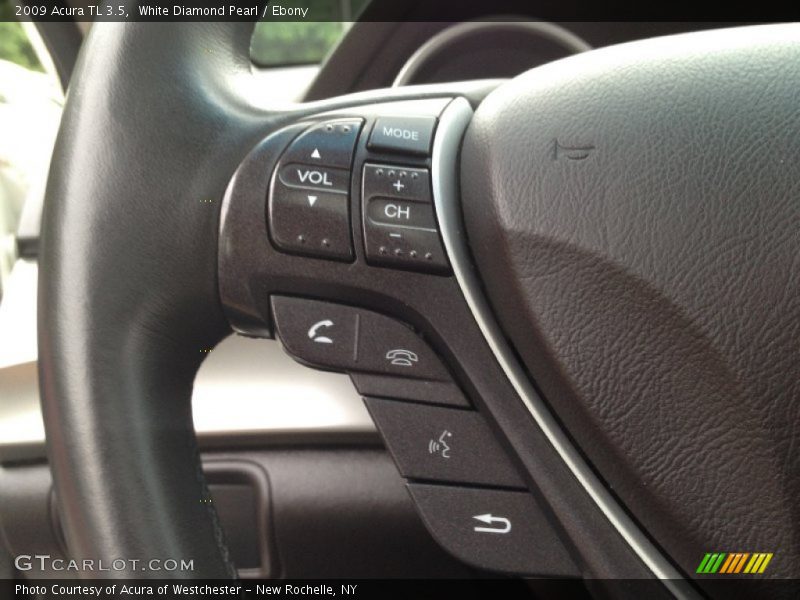 White Diamond Pearl / Ebony 2009 Acura TL 3.5