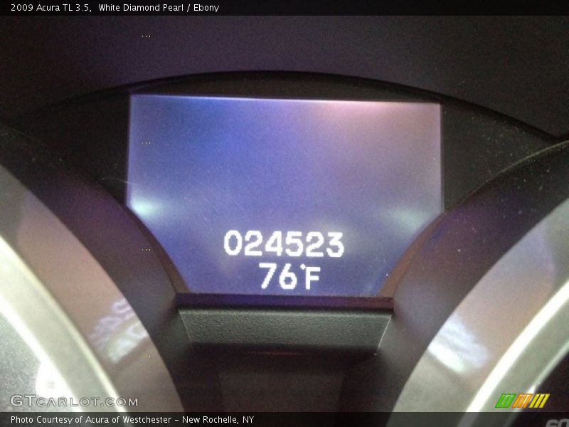 White Diamond Pearl / Ebony 2009 Acura TL 3.5