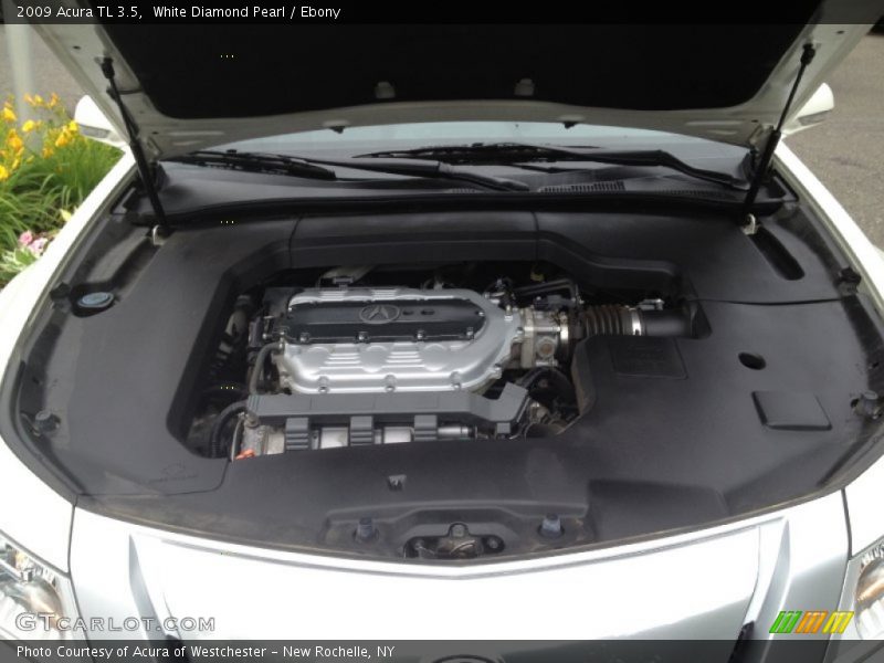 White Diamond Pearl / Ebony 2009 Acura TL 3.5