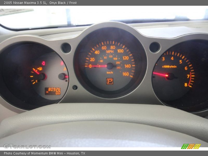 Onyx Black / Frost 2005 Nissan Maxima 3.5 SL