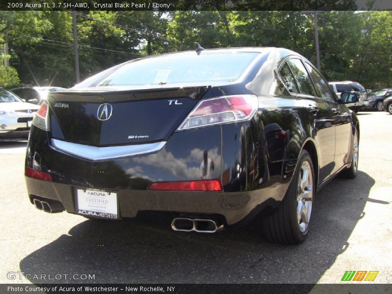 Crystal Black Pearl / Ebony 2009 Acura TL 3.7 SH-AWD