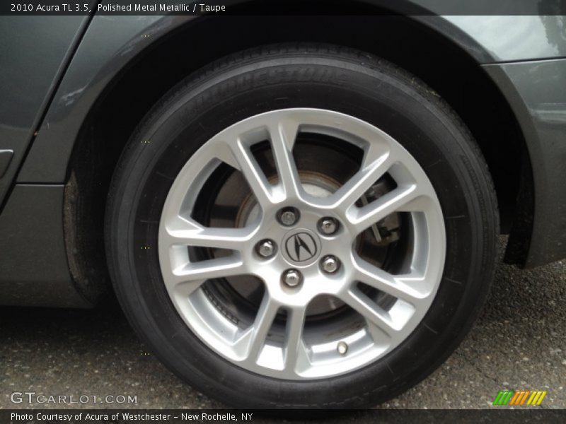 Polished Metal Metallic / Taupe 2010 Acura TL 3.5