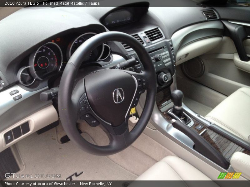 Polished Metal Metallic / Taupe 2010 Acura TL 3.5