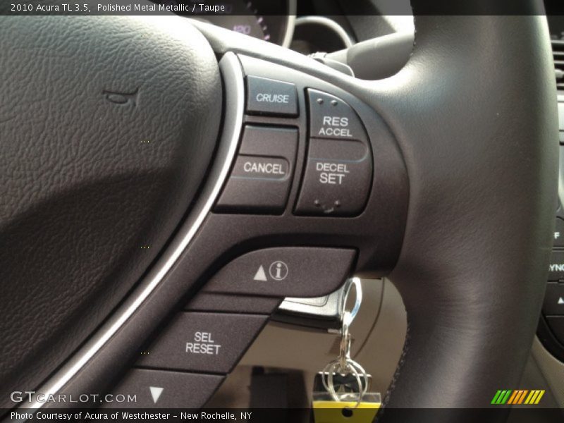 Polished Metal Metallic / Taupe 2010 Acura TL 3.5