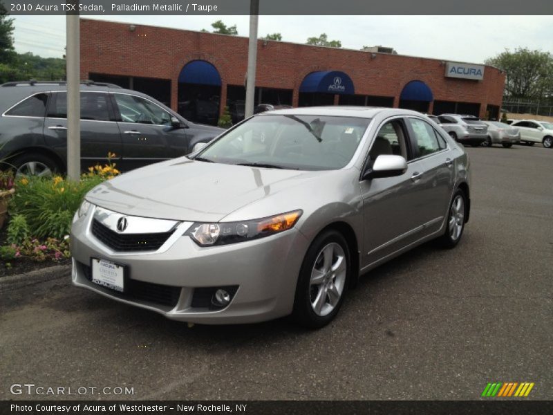 Palladium Metallic / Taupe 2010 Acura TSX Sedan