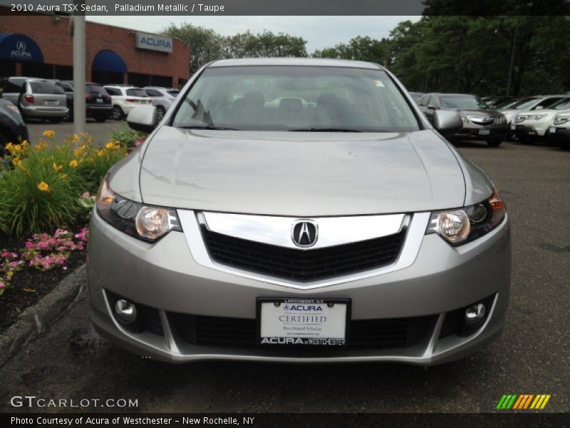 Palladium Metallic / Taupe 2010 Acura TSX Sedan
