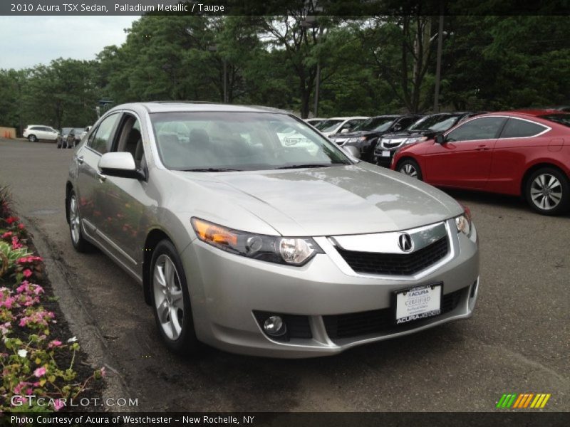 Palladium Metallic / Taupe 2010 Acura TSX Sedan