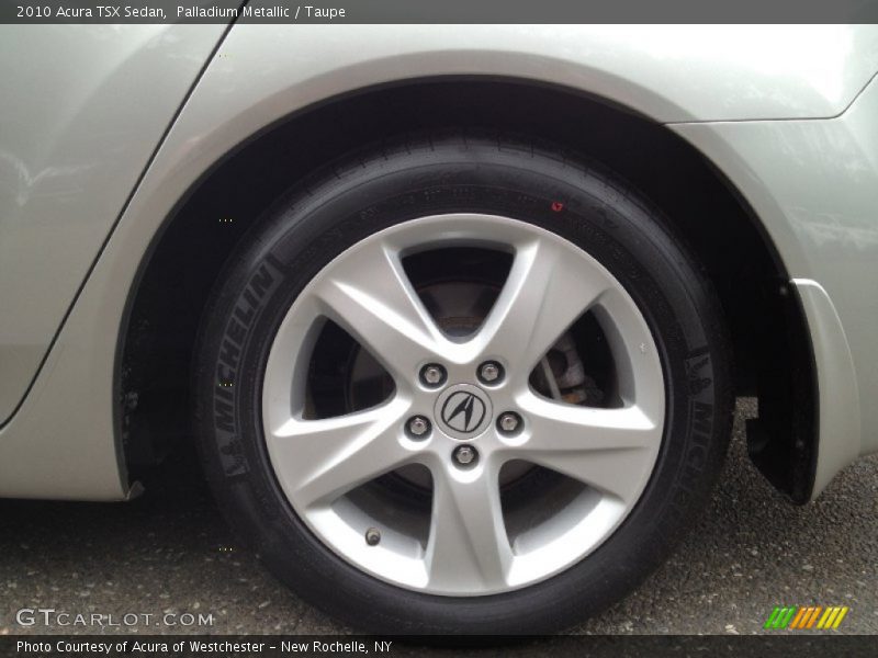 Palladium Metallic / Taupe 2010 Acura TSX Sedan