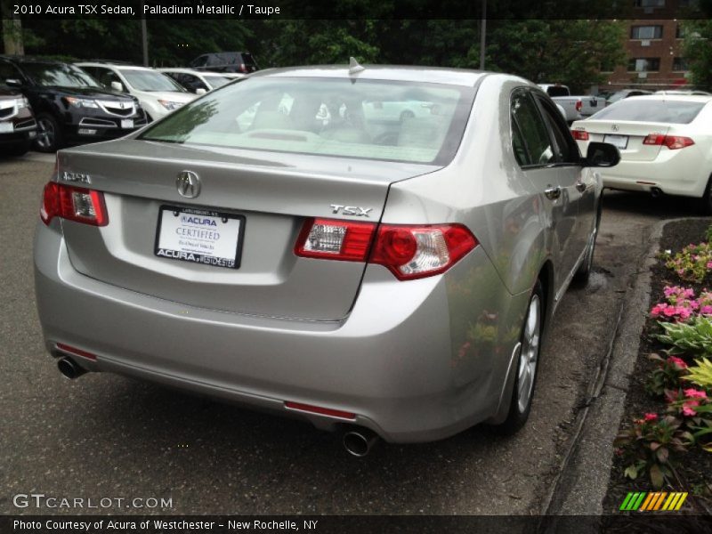 Palladium Metallic / Taupe 2010 Acura TSX Sedan