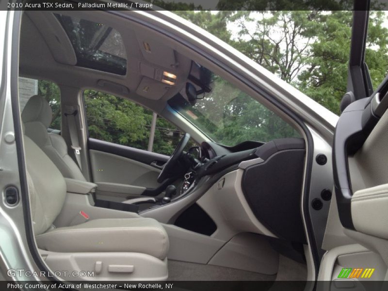 Palladium Metallic / Taupe 2010 Acura TSX Sedan