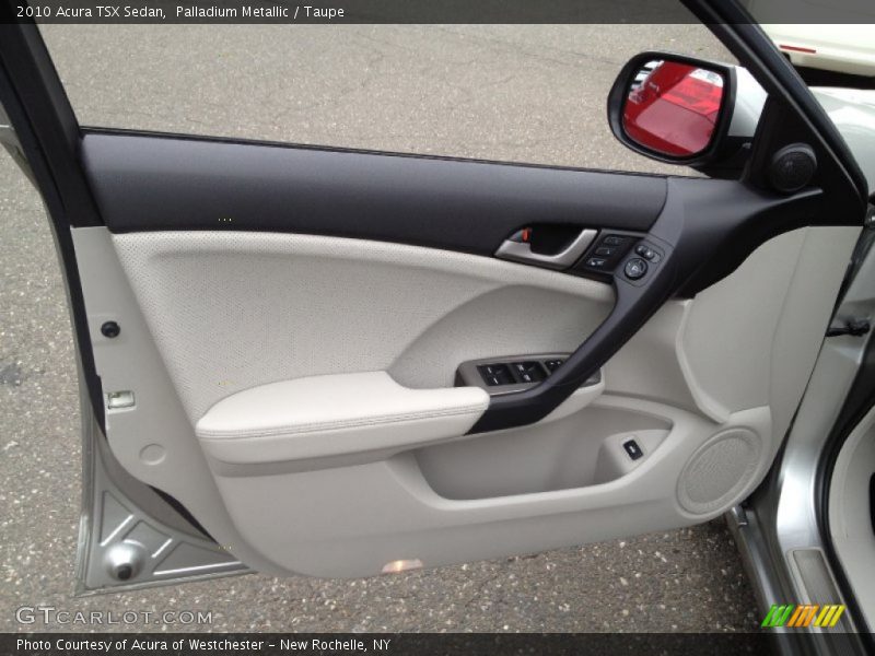 Palladium Metallic / Taupe 2010 Acura TSX Sedan
