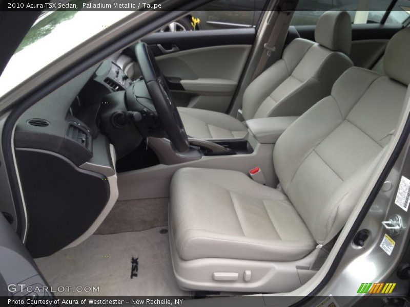 Palladium Metallic / Taupe 2010 Acura TSX Sedan