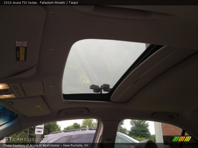 Palladium Metallic / Taupe 2010 Acura TSX Sedan