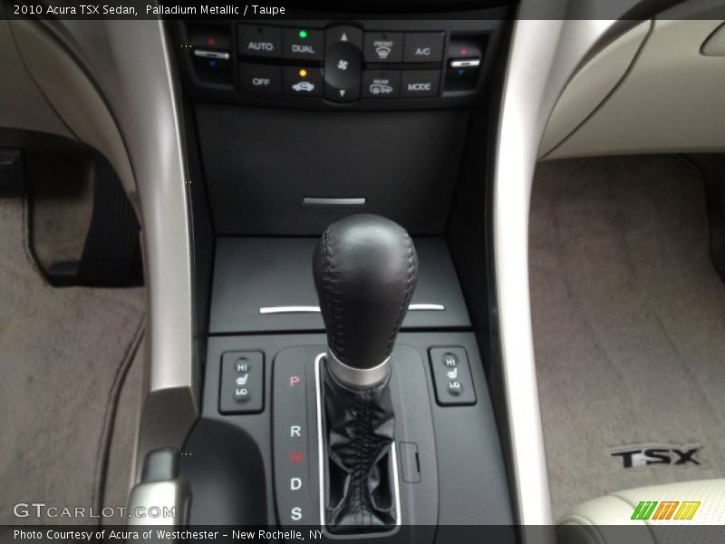 Palladium Metallic / Taupe 2010 Acura TSX Sedan