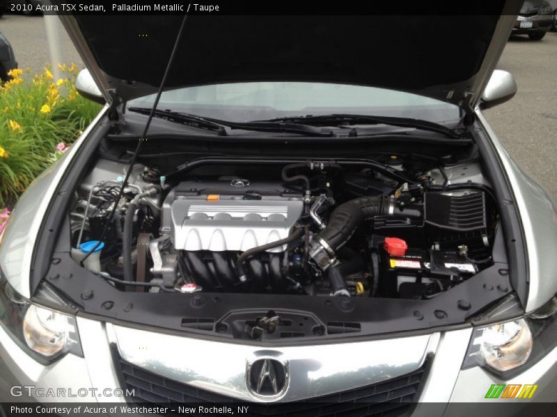 Palladium Metallic / Taupe 2010 Acura TSX Sedan