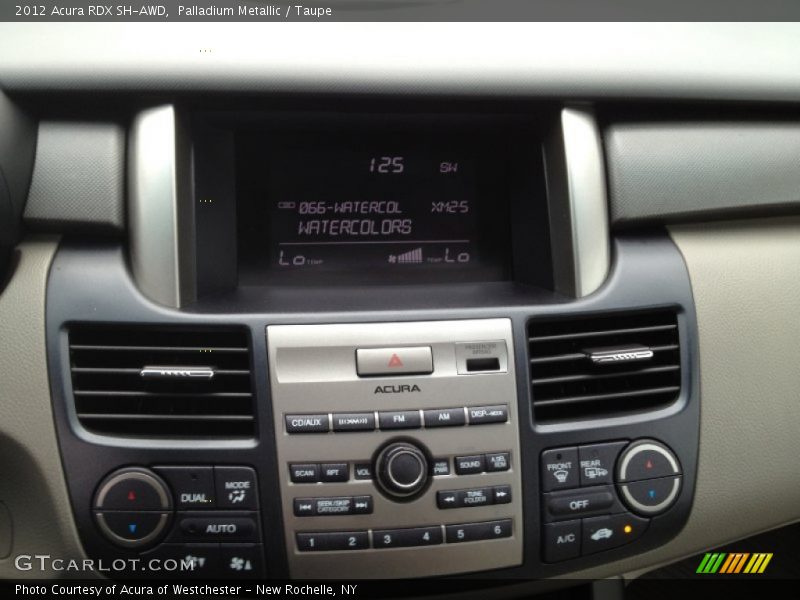 Controls of 2012 RDX SH-AWD