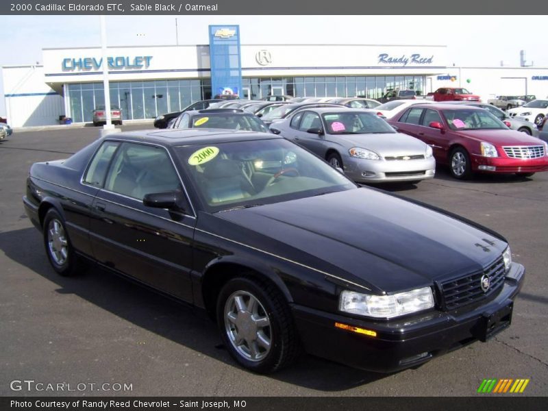 Sable Black / Oatmeal 2000 Cadillac Eldorado ETC