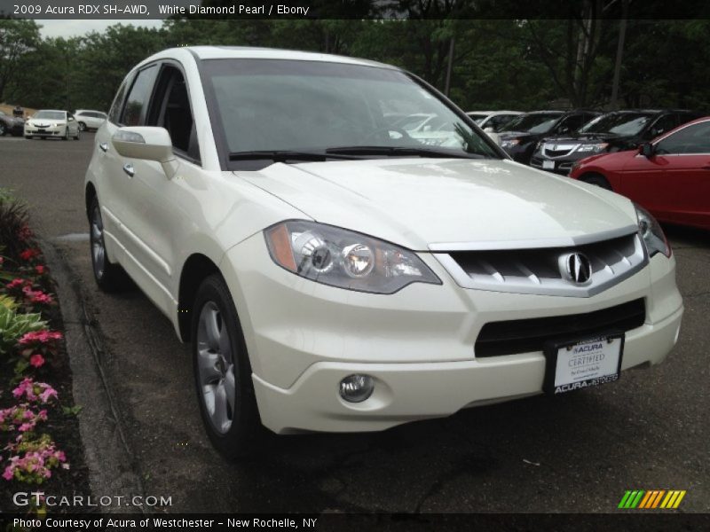 White Diamond Pearl / Ebony 2009 Acura RDX SH-AWD