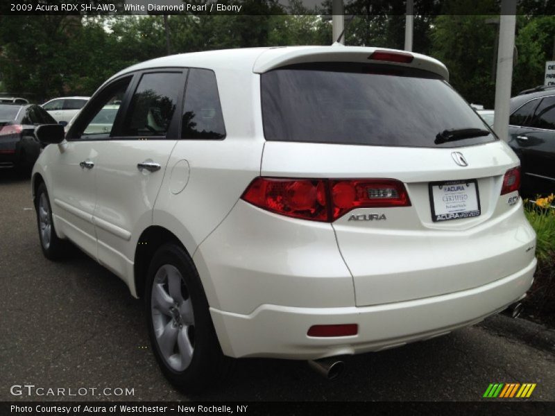 White Diamond Pearl / Ebony 2009 Acura RDX SH-AWD