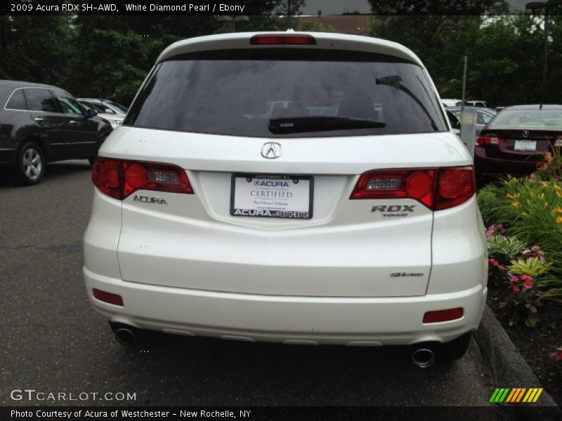 White Diamond Pearl / Ebony 2009 Acura RDX SH-AWD