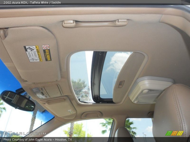 Taffeta White / Saddle 2002 Acura MDX