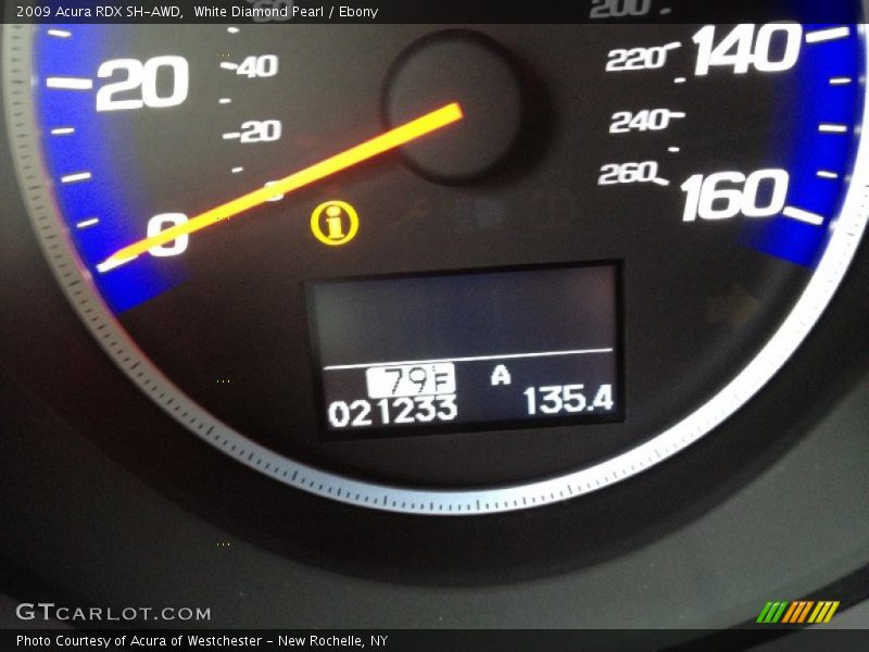 White Diamond Pearl / Ebony 2009 Acura RDX SH-AWD