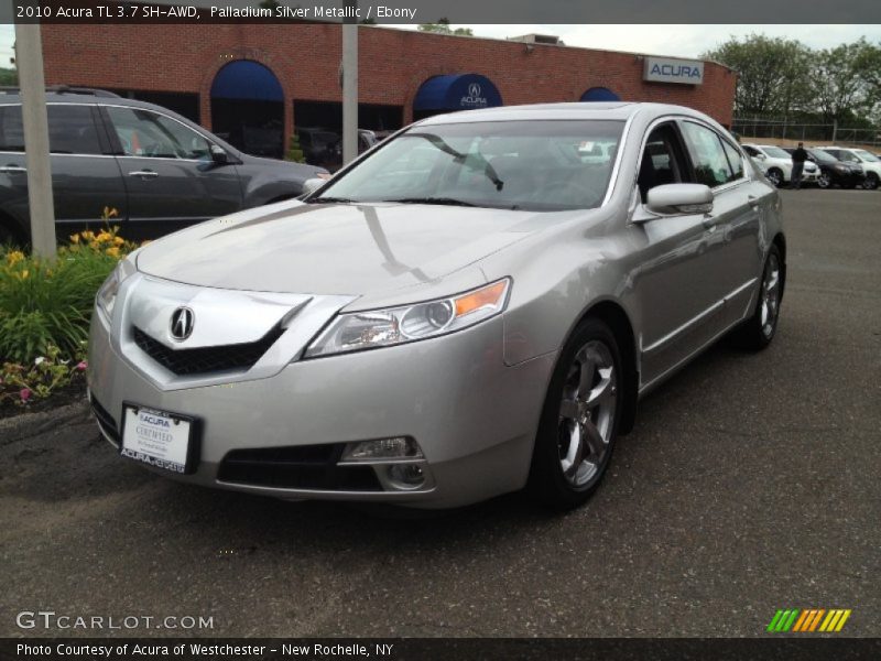 Palladium Silver Metallic / Ebony 2010 Acura TL 3.7 SH-AWD