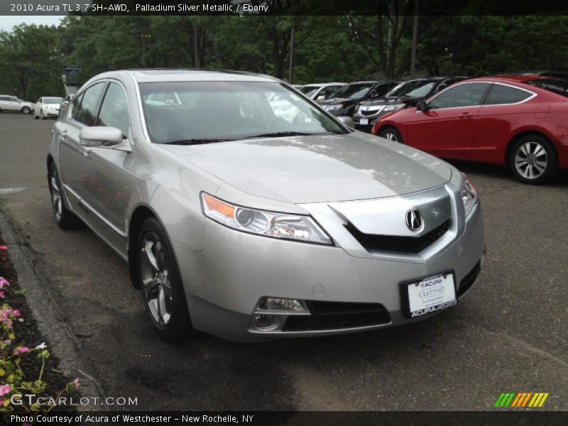 Palladium Silver Metallic / Ebony 2010 Acura TL 3.7 SH-AWD