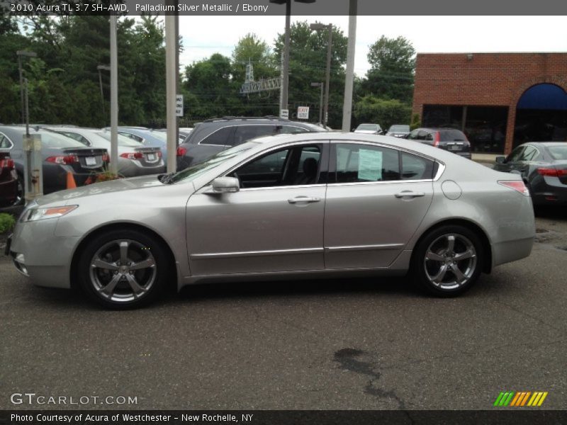 Palladium Silver Metallic / Ebony 2010 Acura TL 3.7 SH-AWD