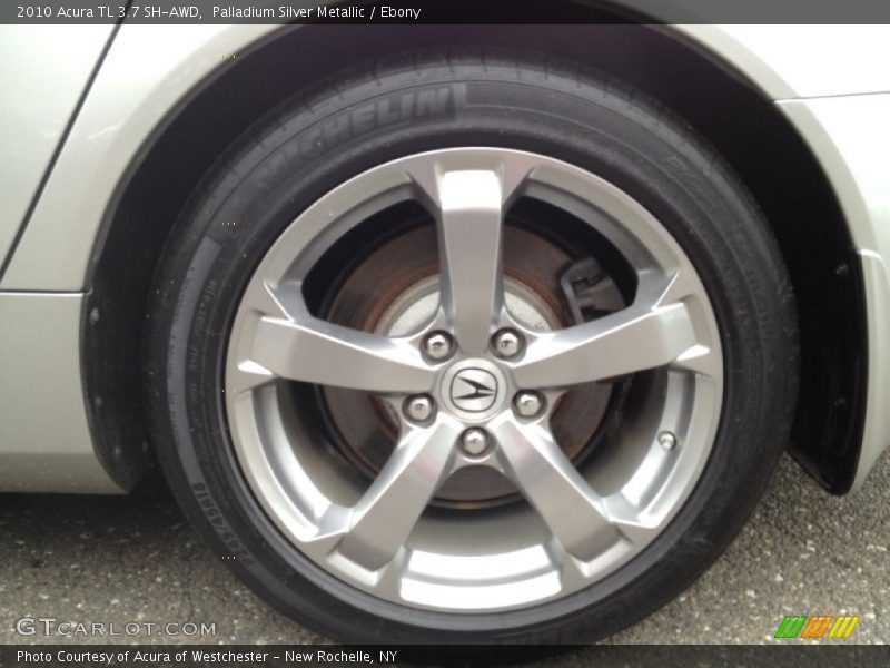 Palladium Silver Metallic / Ebony 2010 Acura TL 3.7 SH-AWD