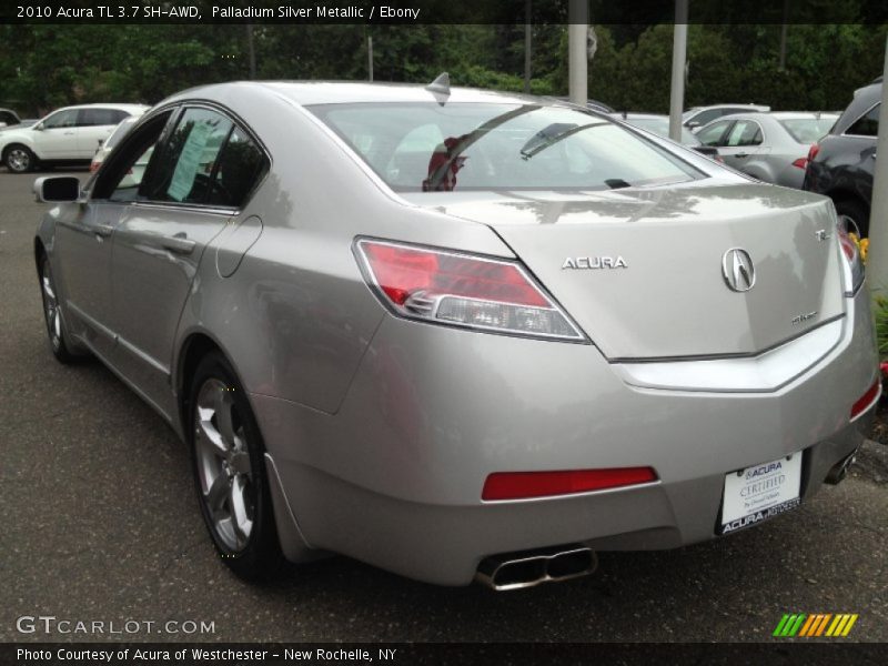 Palladium Silver Metallic / Ebony 2010 Acura TL 3.7 SH-AWD
