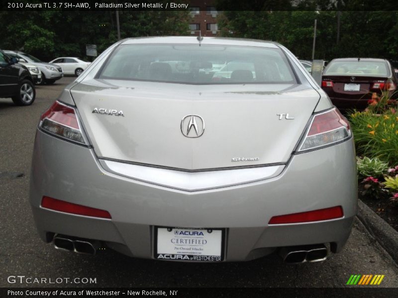 Palladium Silver Metallic / Ebony 2010 Acura TL 3.7 SH-AWD