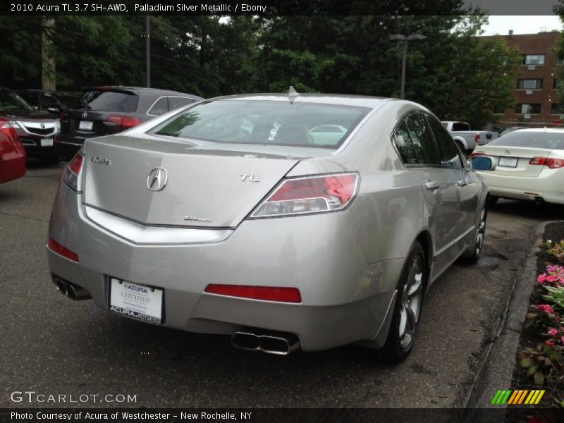 Palladium Silver Metallic / Ebony 2010 Acura TL 3.7 SH-AWD