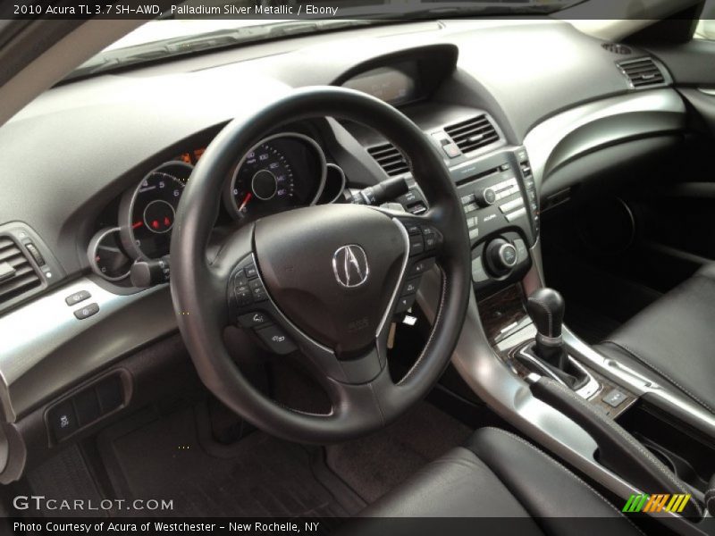 Palladium Silver Metallic / Ebony 2010 Acura TL 3.7 SH-AWD