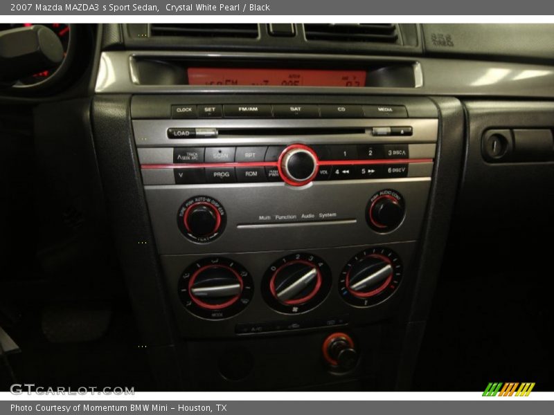 Crystal White Pearl / Black 2007 Mazda MAZDA3 s Sport Sedan