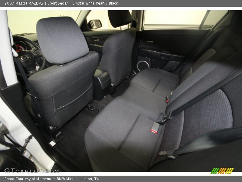 Crystal White Pearl / Black 2007 Mazda MAZDA3 s Sport Sedan