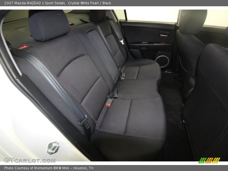 Crystal White Pearl / Black 2007 Mazda MAZDA3 s Sport Sedan
