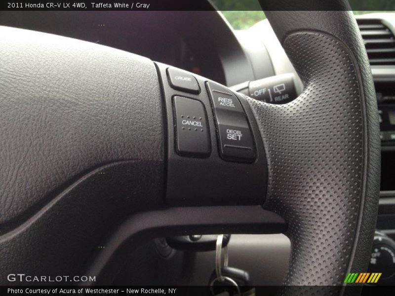 Taffeta White / Gray 2011 Honda CR-V LX 4WD