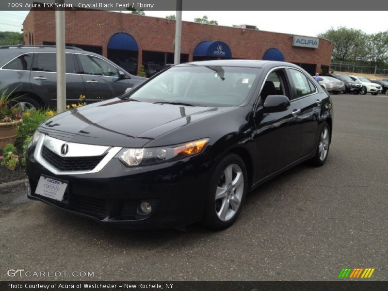Crystal Black Pearl / Ebony 2009 Acura TSX Sedan