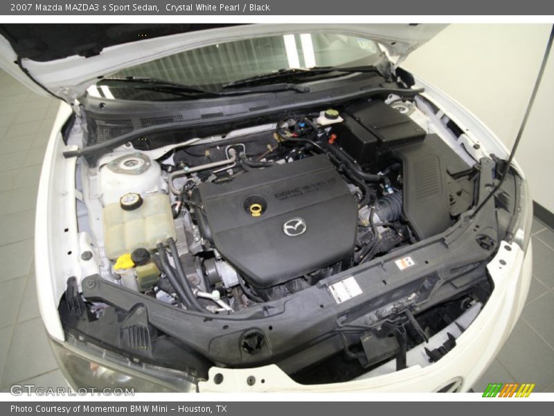 Crystal White Pearl / Black 2007 Mazda MAZDA3 s Sport Sedan